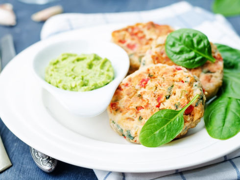 Autosvezzamento Ricette: Hamburger di salmone e spinaci